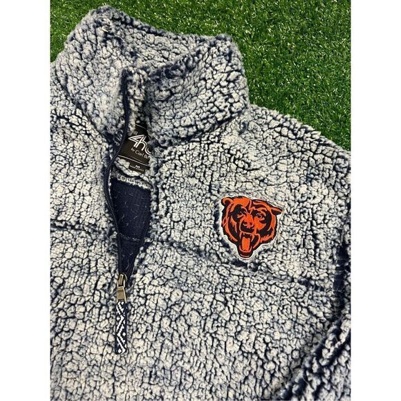 Chicago Bears Sherpa pullover 1/4 zip - Picture 2 of 5